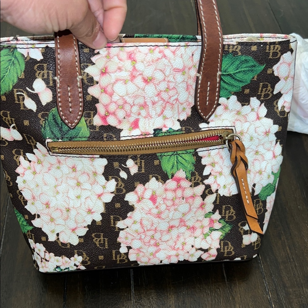 Dooney & Bourke Floral Tote - Brown and Green - Picture 4 of 9